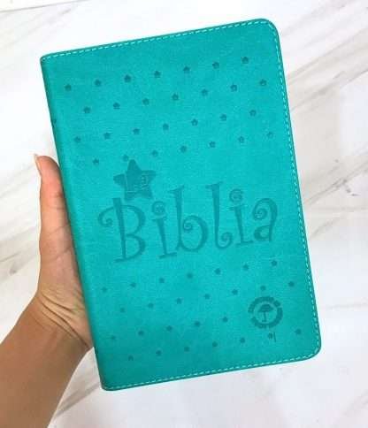 BIBLIA ESTRELLAS AGUAMARINA