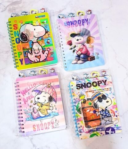 LIBRETA 5 MATERIAS SNOOPY