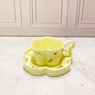 MUG CON PLATO FLORES