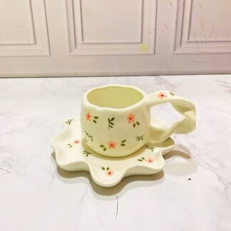 MUG CON PLATO FLOWER