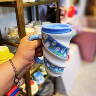 MUG AZUL CON TAPA