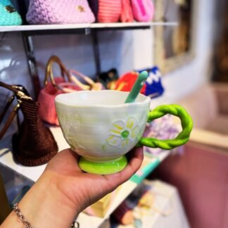 MUG CON CUCHARA DE FLOR